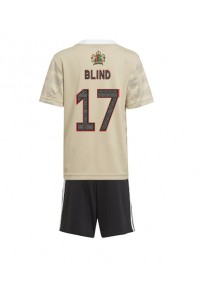 Fotbalové Dres Ajax Daley Blind #17 Dětské Třetí Oblečení 2022-23 Krátký Rukáv (+ trenýrky)